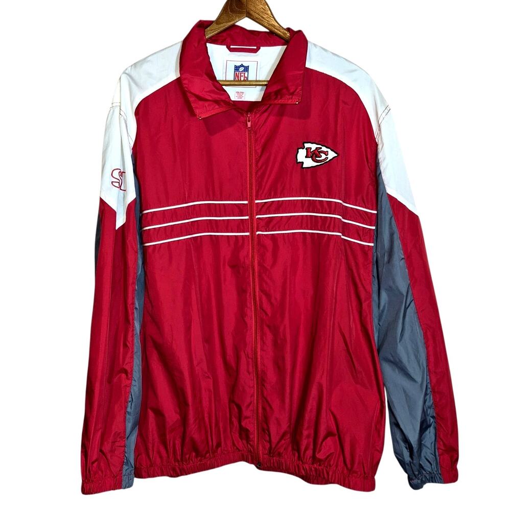 Vintage GIII NFL Kansas City Chiefs Lightweight Water Resistant Wind Breaker XXL